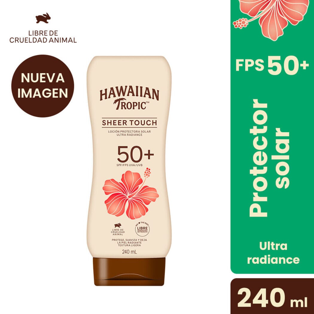 Hawaiian TropicLoción Protectora Solar Sheer Touch Ultra Radiance SPF 50+ 240 mL EDGEWELL